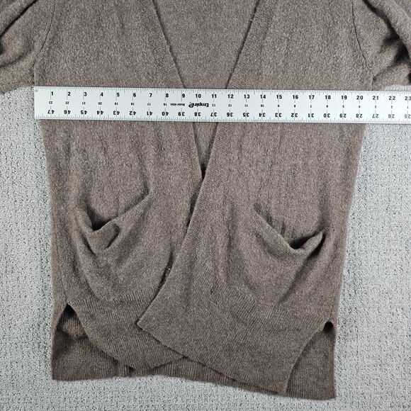 Madewell Merino Alpaca Wool Blend Open Cardigan Sweater Womens XS Brown Knit - Picture 5 of 9